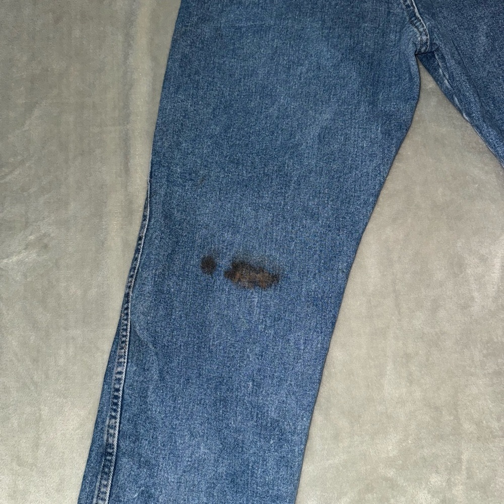 Wrangler Rugged Relaxed Fit Blue Jeans Work Jeans 36x32 - Picture 9 of 12